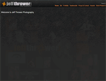 Tablet Screenshot of jeffthrower.com